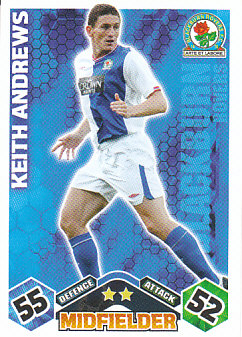 Keith Andrews Blackburn Rovers 2009/10 Topps Match Attax #67